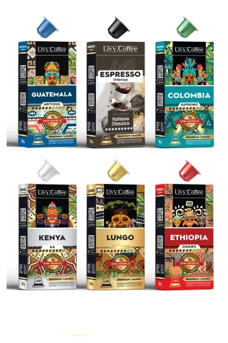 Alüminyum Nespresso Uyumlu Kapsül Kahve 6'lı 60 Kapsül
