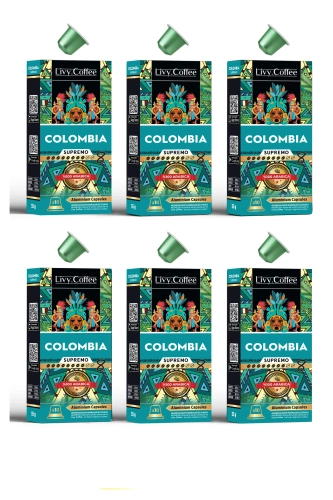 Livy Coffee®  Uyumlu Kapsül Kahve Colombia 60 Kapsül