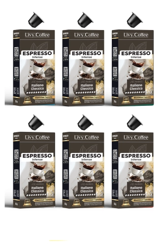 Livy Coffee® Nespresso Uyumlu Kapsül Kahve Espresso intense 60 Kapsül