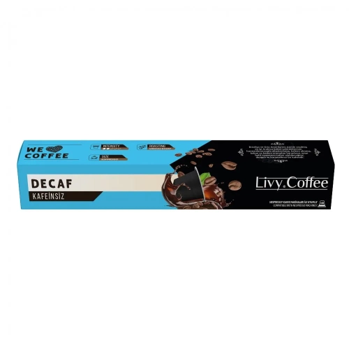  Nespresso®  Uyumlu Kapsül Kahve Decaf Kafeinsiz 10 Kapül    